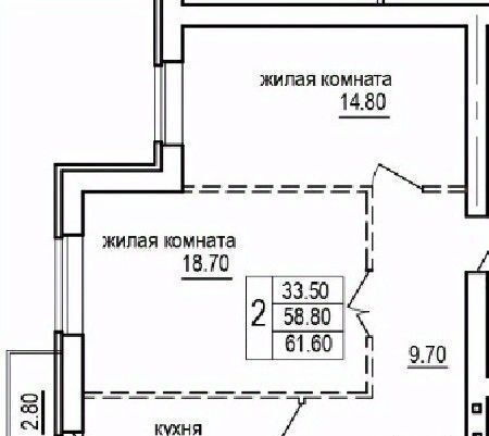квартира г Саратов п Мирный р-н Кировский ЖК «На Благодатной» фото 1