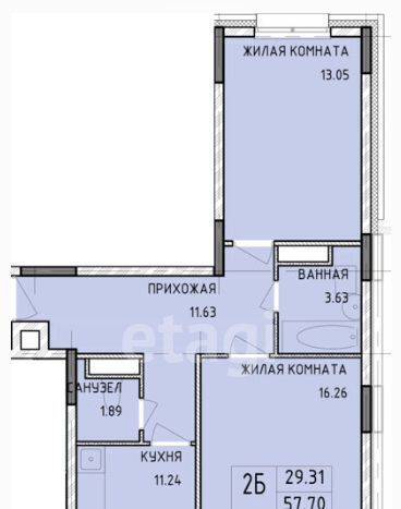 квартира г Тула р-н Центральный ул Рязанская 19 Центральный территориальный округ фото 2