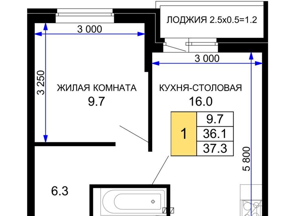 квартира г Краснодар р-н Прикубанский ЖК «Дыхание» фото 1