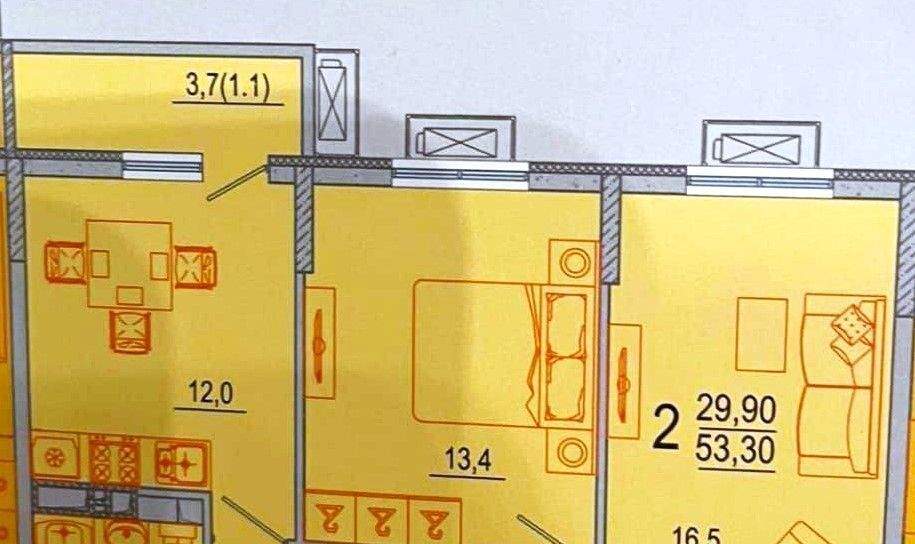 квартира г Краснодар р-н Прикубанский ул им. Даниила Смоляна 65 фото 8