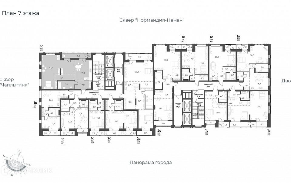 квартира г Новосибирск р-н Заельцовский ул Аэропорт 49 Новосибирск городской округ фото 2