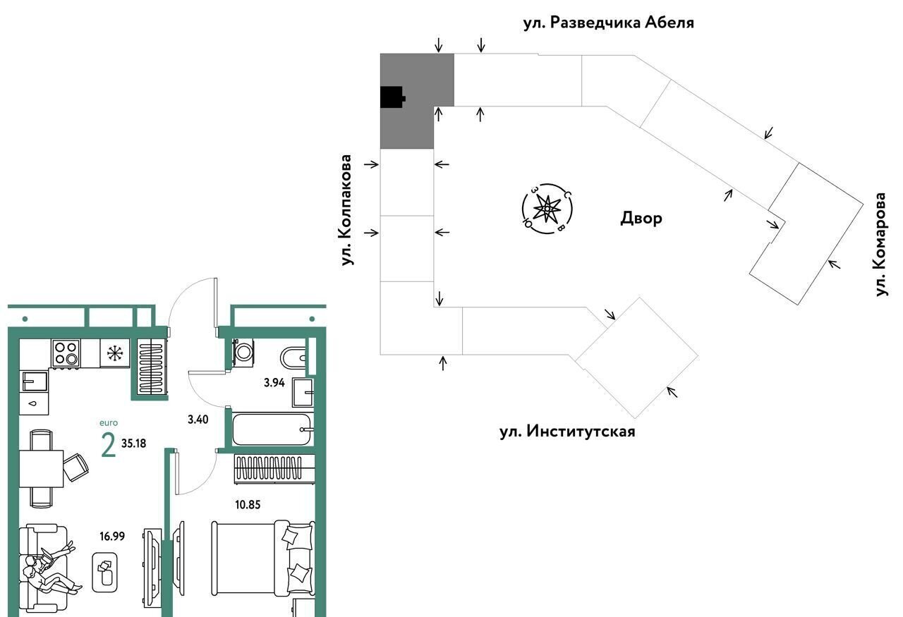 квартира г Москва метро Технопарк пр-кт Андропова 3 оч фото 1