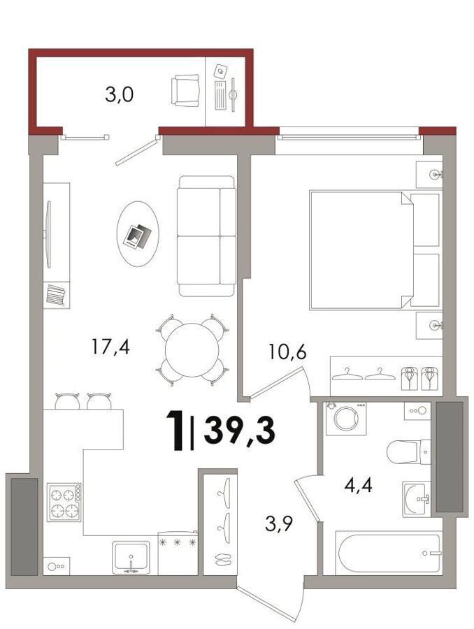 квартира г Тверь р-н Московский б-р Гусева 4 фото 2