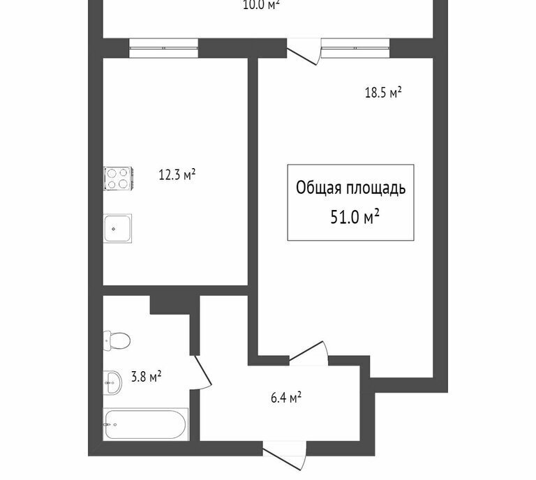 квартира г Томск р-н Октябрьский Черемошники ул Большая Подгорная 87 фото 6