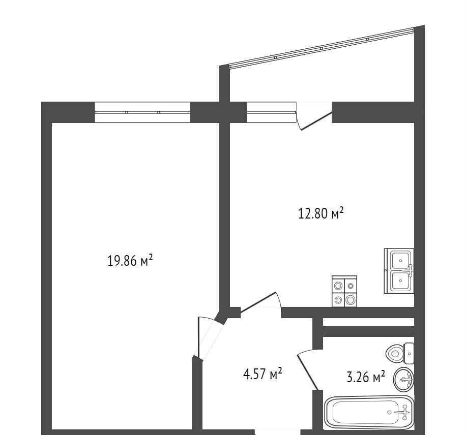 квартира г Краснодар р-н Прикубанский ул Восточно-Кругликовская 42/3к 2 фото 27