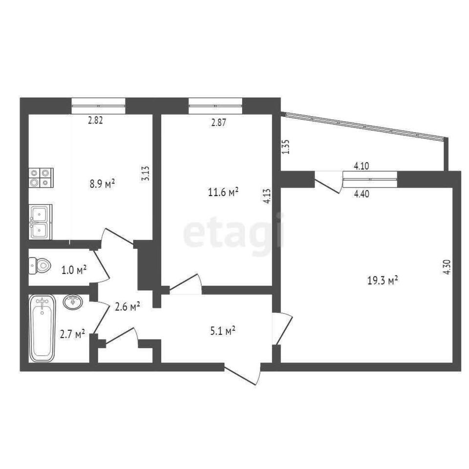 квартира г Амурск пр-кт Комсомольский 65 8-й микрорайон фото 13