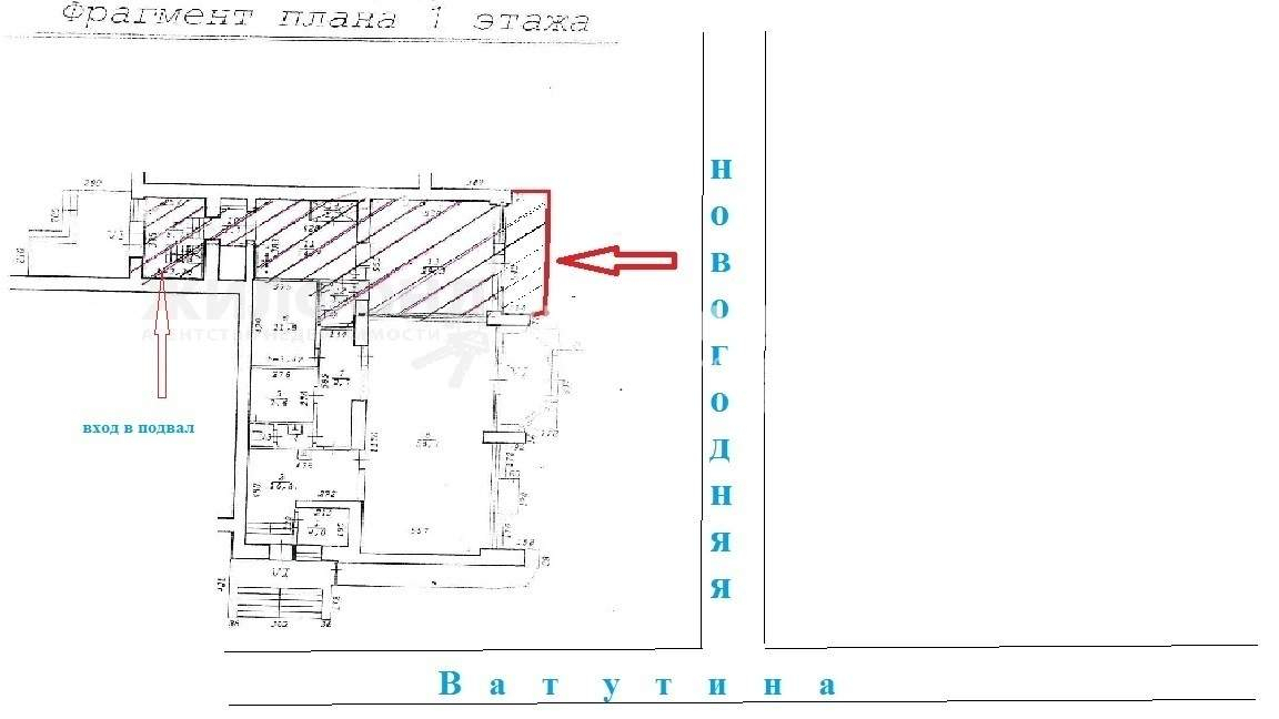 торговое помещение г Новосибирск р-н Кировский ул Ватутина 1 фото 3