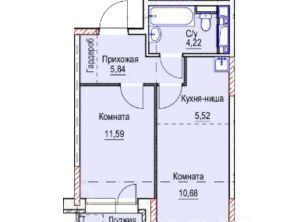 квартира г Ижевск р-н Ленинский Строитель ул 15-я 13 фото 1