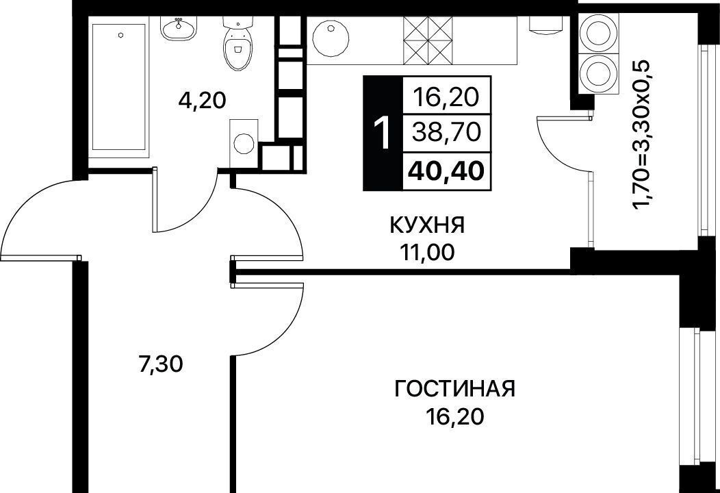 квартира г Ростов-на-Дону р-н Первомайский ул Берберовская 11 умный квартал «Полет» з/у 17, корп. 1 фото 1