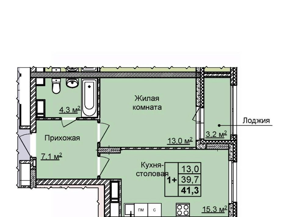 квартира г Нижний Новгород р-н Советский Горьковская ЖК «Цветы 2» фото 1