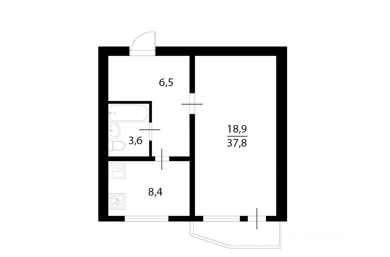 квартира г Москва метро Отрадное ул Декабристов 20к/3 фото 11