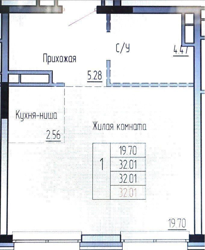 квартира г Москва метро Бауманская Бауманка ул Малая Почтовая 5 ЖК «MYPRIORITY Basmanny‎» соор. 6, вл. 12, стр. 2, 3 фото 4