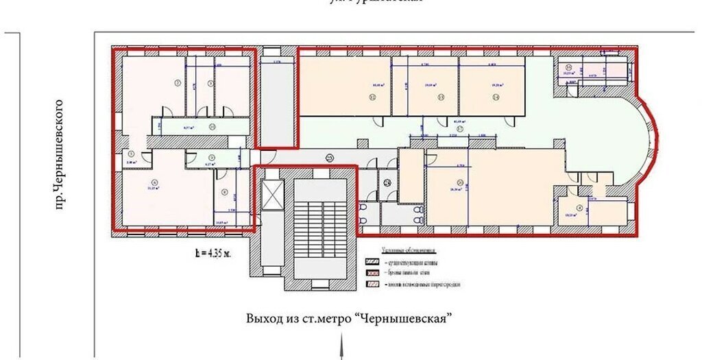 свободного назначения г Санкт-Петербург метро Чернышевская пр-кт Чернышевского 18 округ Смольнинское фото 12