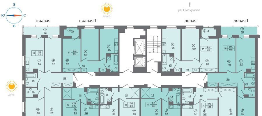 квартира г Иркутск р-н Октябрьский ЖК «АВИАТОR» ИВАТУ городок, с 20 фото 2