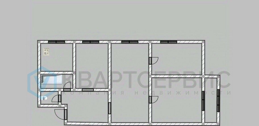 квартира г Омск р-н Кировский ул Профинтерна 4 Кировский АО фото 14