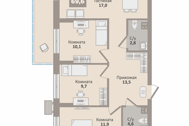 г Курган Курган городской округ, 12-й микрорайон, 4 стр фото