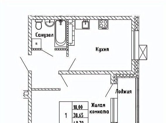 квартира г Южно-Сахалинск ЖК «Горизонт» фото 1