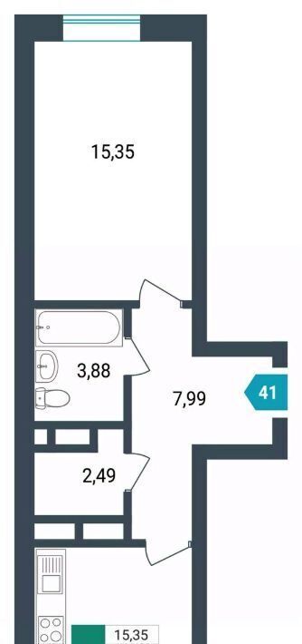 квартира г Чита р-н Центральный ул Бабушкина 42б фото 1