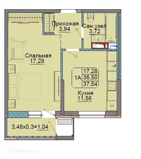 квартира г Краснодар р-н Прикубанский проезд им. Репина 3 Краснодар городской округ фото 1