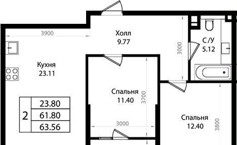 квартира г Краснодар р-н Карасунский ул Сормовская 1/1 фото 4