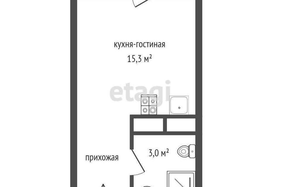 квартира г Екатеринбург р-н Чкаловский пер Светлый 12 Екатеринбург городской округ фото 7