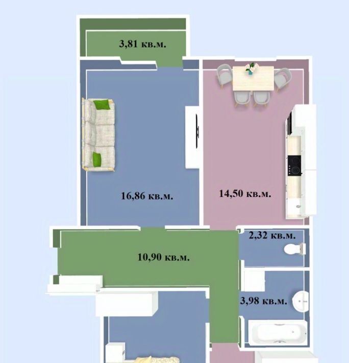 квартира г Омск р-н Центральный ул Завертяева 18к/11 Центральный АО фото 1