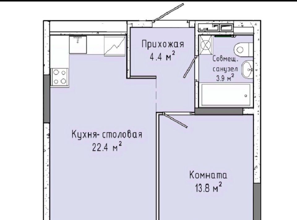 квартира г Ижевск р-н Индустриальный ул Ленина 91/1 фото 1