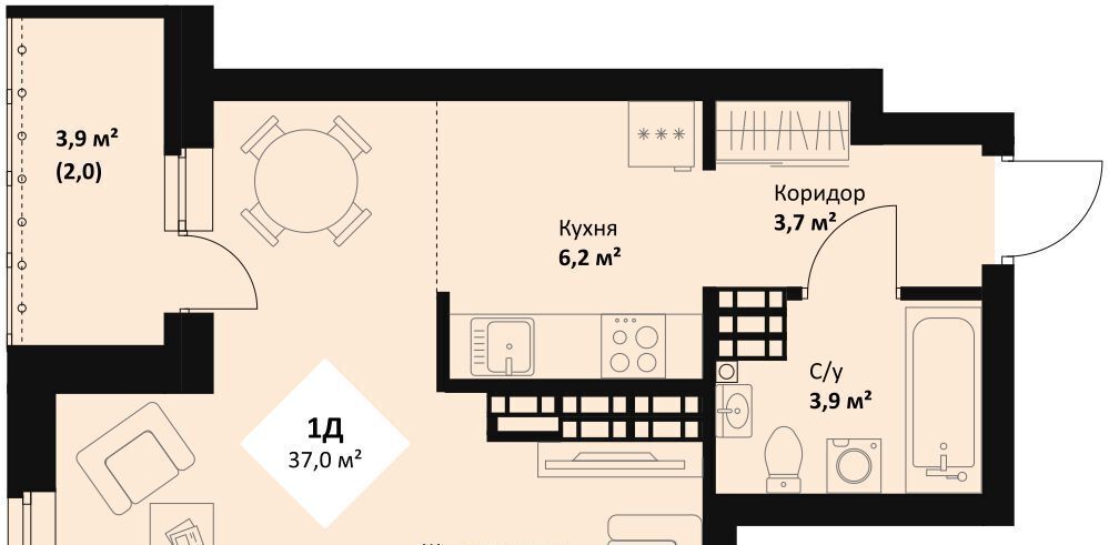 квартира г Екатеринбург пр-кт Космонавтов 108/2 Проспект Космонавтов фото 1