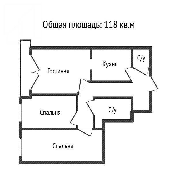 квартира г Москва метро Славянский бульвар ул Нежинская 1к/2 ЖК «Кутузовская Ривьера» муниципальный округ Очаково-Матвеевское фото 22