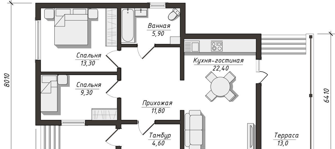 дом р-н Омский с Красноярка ул Ленина фото 2