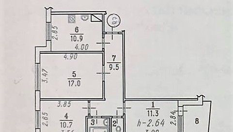 квартира г Омск р-н Кировский ул Крупской 5 Кировский АО фото 2