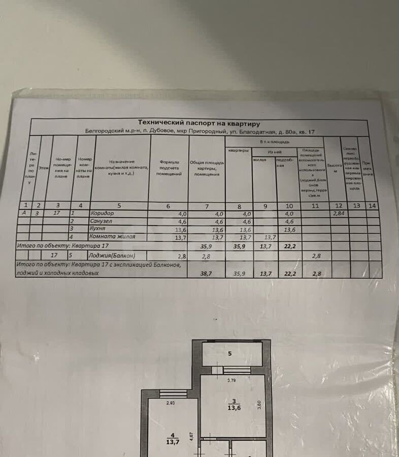 квартира п Дубовое р-н мкр Пригородный ул Благодатная 36 Дубовское сельское поселение фото 24