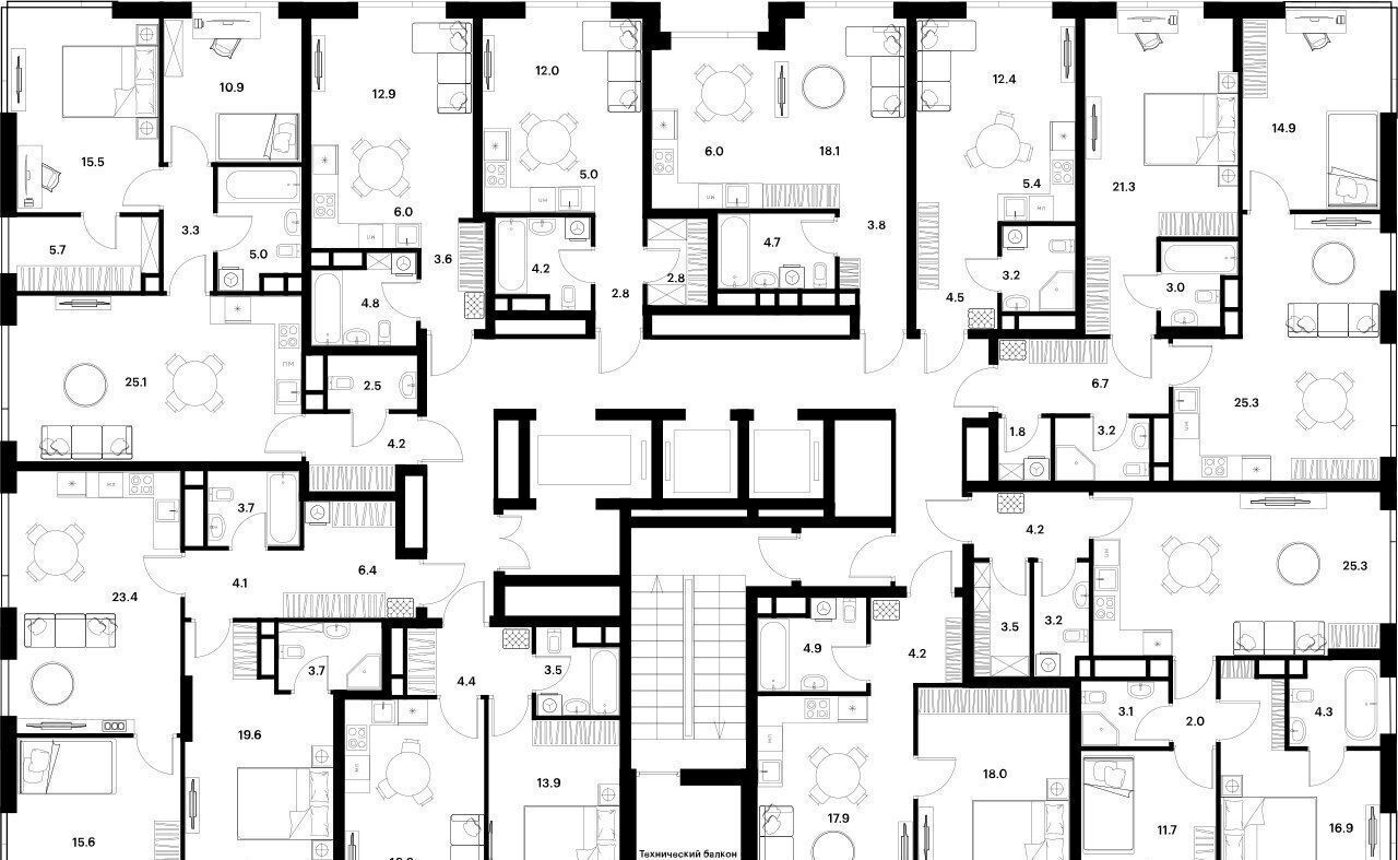 квартира г Москва метро Спартак ул Летняя жилой район ÁLIA стр. 10-F, корп. 3 фото 2