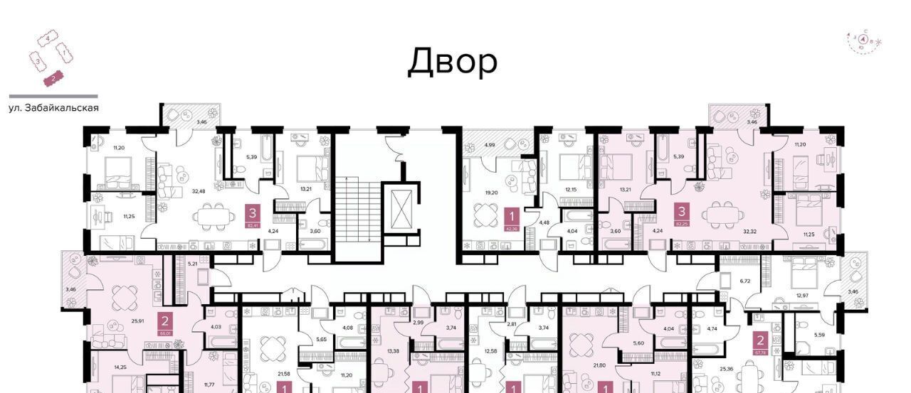 квартира г Рязань р-н Московский ул Забайкальская фото 2
