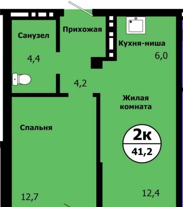 квартира г Красноярск р-н Свердловский ул Лесников 49 фото 1