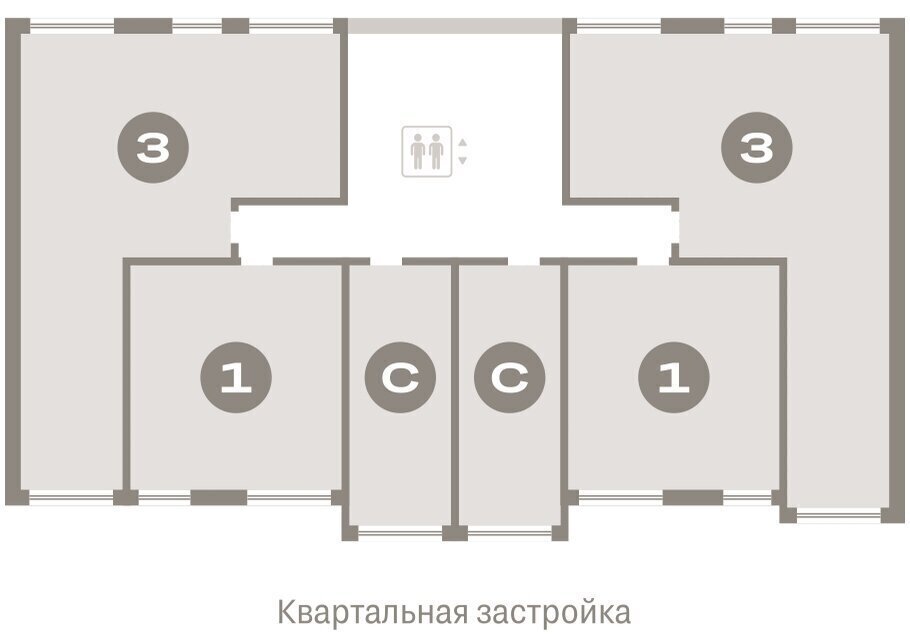 квартира г Тюмень ул Мысовская 26к/1 Центральный административный округ фото 2