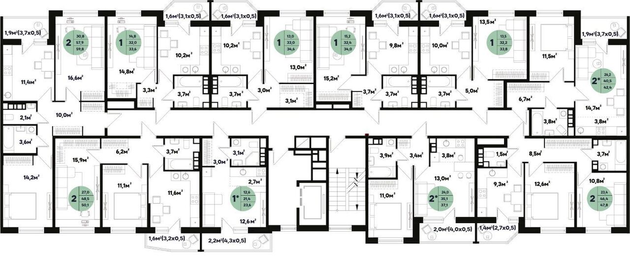 квартира г Краснодар р-н Прикубанский ул им. генерала Корнилова 18к/1 фото 2