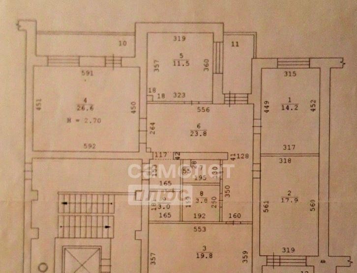 квартира г Екатеринбург ул Крылова 29 Площадь 1905 года фото 2