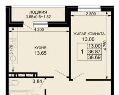 квартира г Краснодар р-н Прикубанский ул Скандинавская 1к/4 фото 18