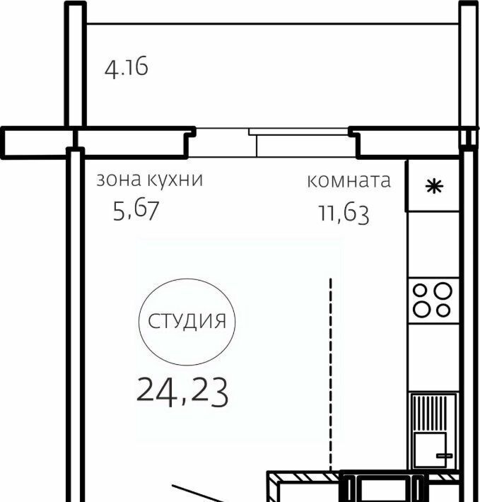 квартира г Челябинск р-н Курчатовский ул Маршала Чуйкова 26 фото 1