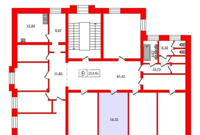 комната г Санкт-Петербург метро Парк Победы р-н Московская Застава ул Фрунзе 11 фото 7