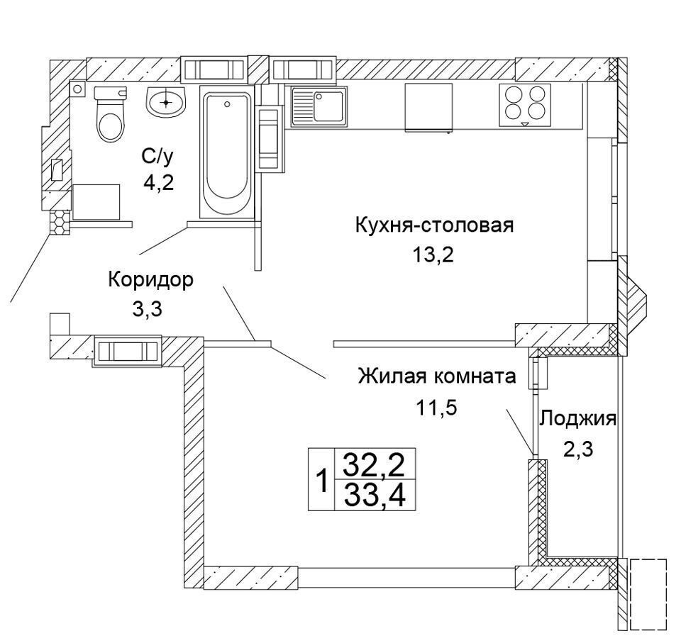 квартира г Волгоград р-н Кировский ул Санаторная 26 фото 1