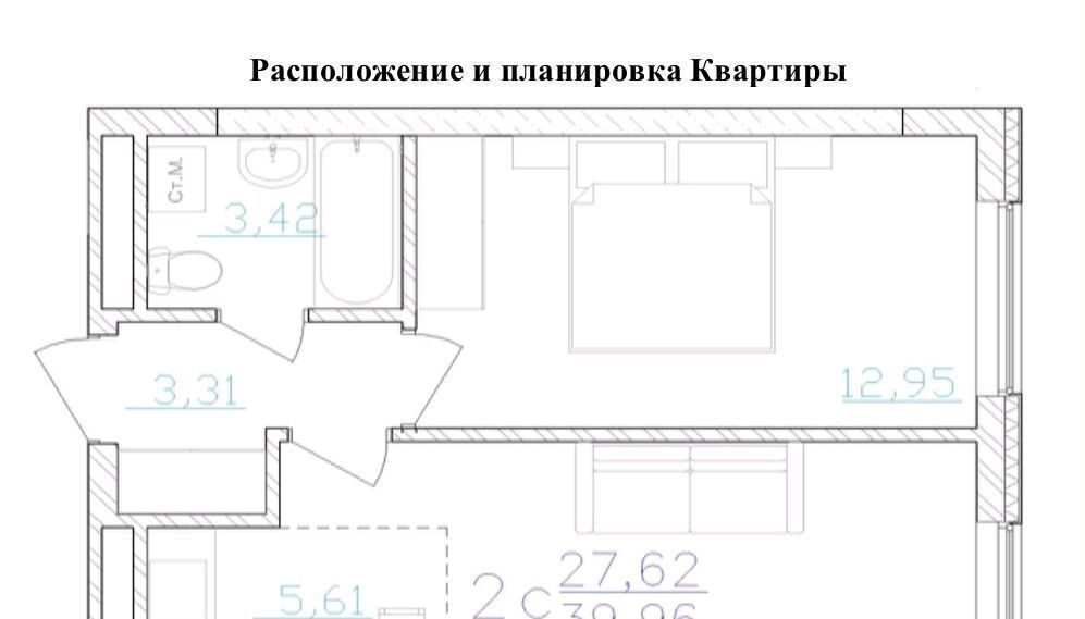 квартира г Уфа р-н Октябрьский пр-кт Октября 75 фото 1