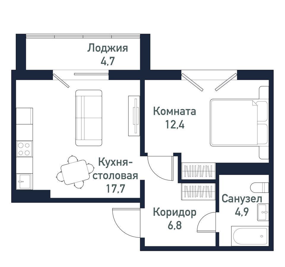 квартира р-н Сосновский п Западный д. 2, Челябинск фото 1