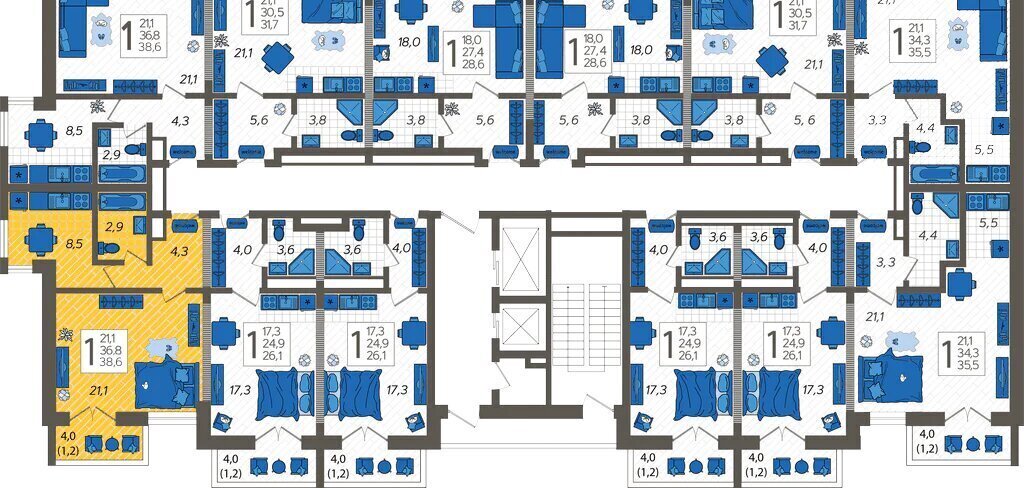 квартира г Сочи ул Искры 88/6 фото 2