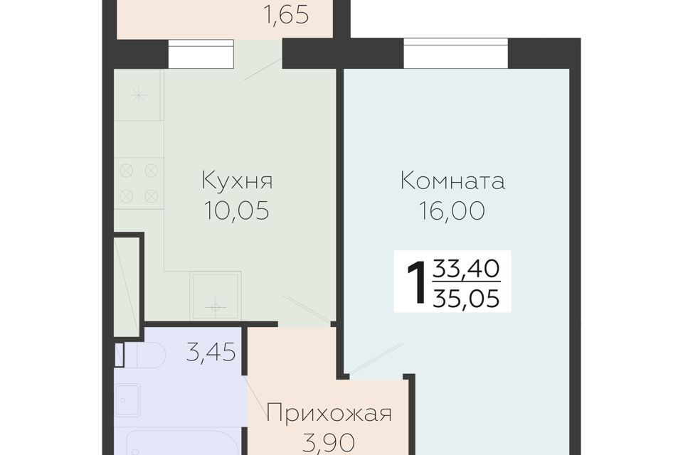 квартира р-н Всеволожский г Всеволожск ул Крымская 1 к 5 стр фото 1