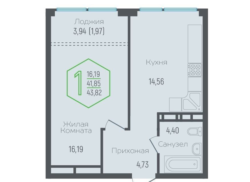 квартира г Краснодар Краснодар городской округ, Строящееся здание фото 1