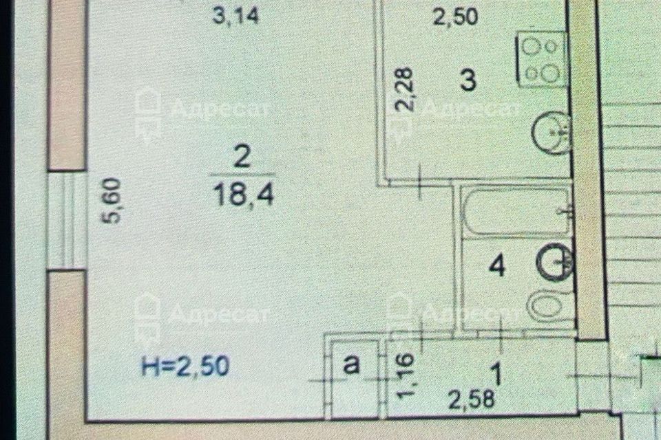 квартира г Волгоград ул Рабоче-Крестьянская 43 городской округ Волгоград фото 8