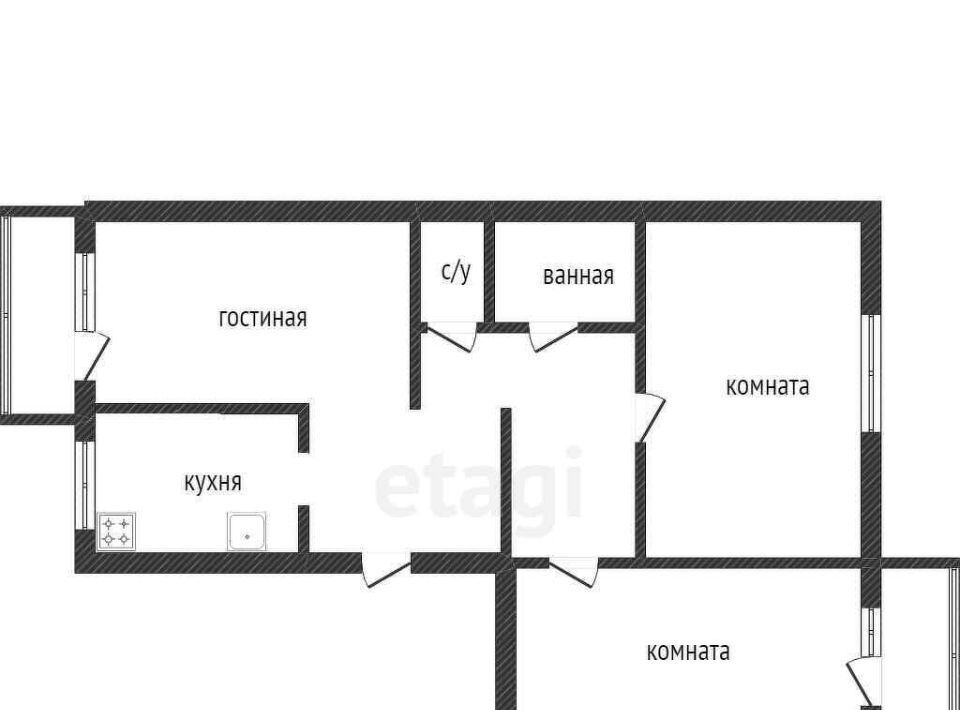 квартира г Калуга д Мстихино ул Лесная 24 фото 2