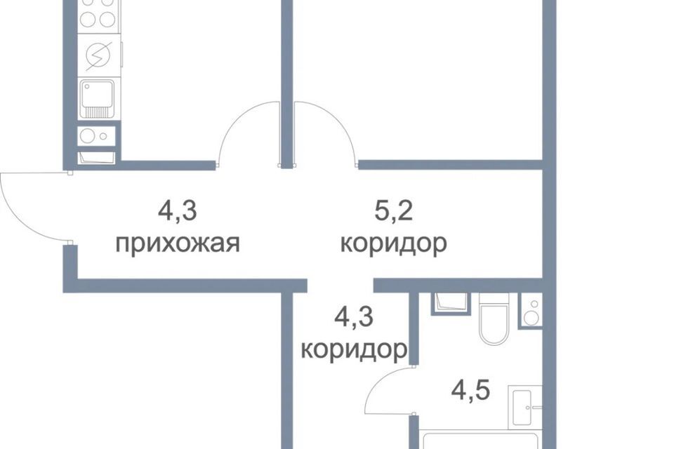 квартира г Нефтеюганск ЖК «Заречный» 7/2, городской округ Нефтеюганск фото 1